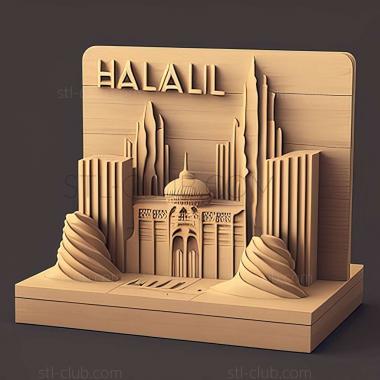 3D model Halabja in Iraq (STL)